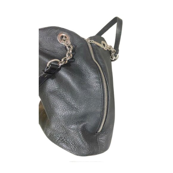 Vince Camuto - Dara, Hobo Style Bag, Genuine Black Leather Handbag, Light Weight - Picture 9 of 16